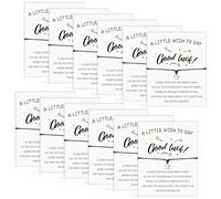 Haiabei 12 Pcs Good Luck Wish Bracelets Back to School Bracelet Inspirational New Job Gift Make a Wish for Good Luck Gift for Teacher Student College University Pass Exam Reward (Star)