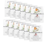 Haiabei 12 Sets Robin Bracelet Robins Appear Wish Bracelet Robins Appear When Loved Ones Are Near Bracele-t with Memorial Poem Cards Bags for Bereavement Gift Sympathy Remembrance Memorial Gifts