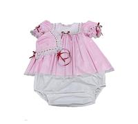 Haian Custom PVC ADULT BABY SISSY ROMPER-DRESS 2 IN 1(WITH MATCHING BONNET) (Pink, Custom Size)