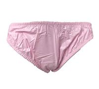 Haian Plastic Bikini Panties PVC Underwear 3 Pack (Large, Baby Pink)