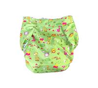 Haian Reusable Adult Incontinence AIO Diapers (S-M, Green)