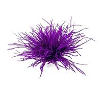 haiaxx Feather Brooch Feathers Corsages Cloth Decorations Ostrich Feather Material Brooch Pins Feather Lapel Pins for Woman Men Feather Brooch Dark Purple