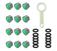 Haiba 12 Pieces Faucet Aerators, Water Flow Restrictor Replacement Parts Insert Aerator for Bathroom or Kitchen, Universal Tap Aerators with Plastic Faucet Wrench Tool