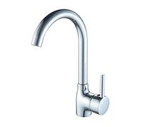 Haiba Chrome Finish Kitchen Mixer Tap Single Lever Monobloc Swivel Spout Kitchen Sink Taps with UK Standard Fittings