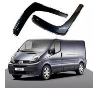 Haibak - Wind Deflectors Set Compatible with Renault Trafic Van MK2 2001-2014 - 2 Door, 2PC Tinted In-Channel Window Visors