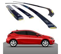 Haibak Wind Deflectors Set Compatible With Vauxhall Astra J MK6 2009-2016 4 Doors Hatchback 4pc Tinted in Channel Fitment