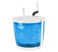 Haibinsuo 2 in 1 Manual Washing Machine with Spin Dryer, Hand Crank Portable Laundry Washer, No Electricity Needed, 2KG Capacity with Suction Cup Base for Camping, Dorm, Travel, RV Sky Blue