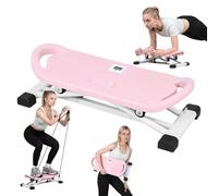 Haibinsuo Ski Balance Trainer Machine with LCD Display, Adult Balance Board Trainer for Core & Stability Training Heavy-Duty Ski Machine with Side-to-Side Motion Full Body Workout Equipment for Home
