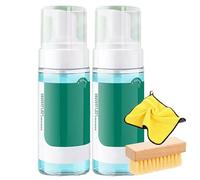Haibus Active Foam Sneaker Cleaner Set, 150ML Sneaker Cleaner Foam for Removing Stains and Dirt, with Brush, RichFoam & Deep Clean & Reduce Deformation & Premature Aging for Shoes (2pcs)