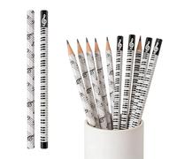 HAICN 12Pcs Music Note Pencils Music Stationery HB Standard Pencils Hexagonal Barrel Wooden Pencils for Smooth Writing and Drawing