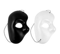 HAICN 2PCS Half Face Masquerade Opera Masks Opera Half Masks Classic Venetian Style Costume Mask for Halloween Christmas Mardi Gras Costume Wedding