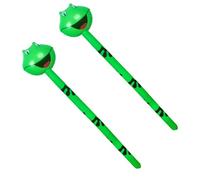 HAICN 2Pieces Inflatable Frog Stick Cute Animals Bow Up Hammer Pool Toy Lightweight Birthday Party Games Stick for Kids Party Supplies