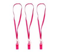 HAICN 3Pieces Feather Whistle Rose Red Whistle Night Bachelor Party Decoration Game Props for Girl Competition Sports Accessories