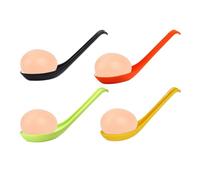 HAICN 4Pcs Egg Spoon Race Game Sets 4 Colourful Spoons & 4 Eggs Outdoor Activity Balance Relay Games Egg and Spoon Race School Sports Day, Garden Play & Family Games.
