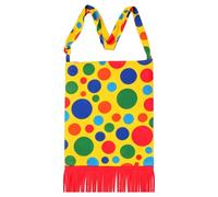 HAICN Clown Shoulder Bag Clown Backpack Circus Shoulder Bag with Dots Design Circus Costume Accessory for Carnival Party Halloween