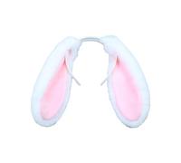 HAICN Giant Plush White Bunny Ears Headband Easter Halloween Costume Head wear Props Funny Plush Animal Ear Fancy Rabbit Accessories for Girls