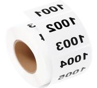 HAICN Inventory Number Sticker 1001-2000 Consecutive Numbered Labels Self Adhesive Waterproof Sequential Tags Storage Classification Supplies Office Warehouse Organization.