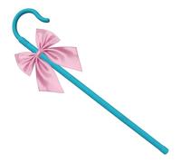 HAICN Shepherd Staff and Bow Tie Shepherd Hook Cane Prop Shepherd Hook Stick Shepherdess Fancy Dress Accessories for Character Dress Up Halloween Cosplay