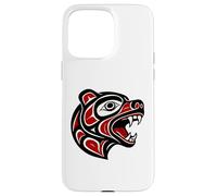 Haida Bear Indigenous Pacific Northwest Tribal Design Case for iPhone 15 Pro Max