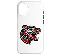 Haida Bear Indigenous Pacific Northwest Tribal Design Case for iPhone 16