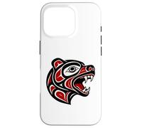 Haida Bear Indigenous Pacific Northwest Tribal Design Case for iPhone 16 Pro
