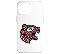 Haida Bear Indigenous Pacific Northwest Tribal Design Case for iPhone 16 Pro Max