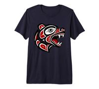 Haida Bear Indigenous Pacific Northwest Tribal Design Premium T-Shirt