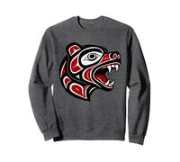 Haida Bear Indigenous Pacific Northwest Tribal Design Sweatshirt