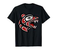 Haida Bear Indigenous Pacific Northwest Tribal Design T-Shirt