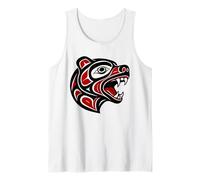 Haida Bear Indigenous Pacific Northwest Tribal Design Tank Top