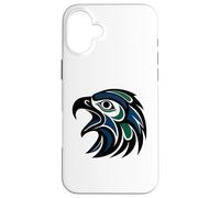 Haida Eagle Tribal Design - Pacific Northwest Indigenous Art Case for iPhone 16 Plus