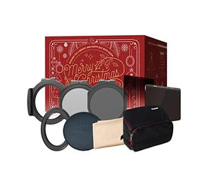Haida M10 Christmas Kit Filter Holder 67, 72, 77, 82mm Adapters with caps, Drop in CPL and ND1.8 Filter, Red Diamond 100mm ND3.0 and 150mm Soft Grad. ND0.9, M10 Filter Bag,Cleaning Cloth