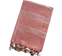 HAIDER ALI AND SONS Pure Linen Ethnic Wear Saree For Women's (With Blouse)_ (Peach), Peach, One size