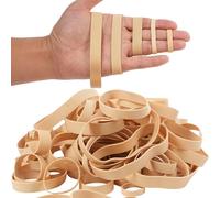 HAIDIBAO-Rubber Bands Assorted Sizes 65Pcs Beige Mixed Wide Elastic Bands for Office Supplies Tactical Rubbers Bands size 105 size#82,size 84,1.5in,2inch