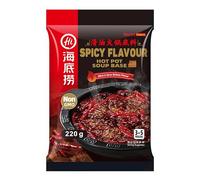 Haidilao Chinese Hot Pot Soup Base Seasoning Sauce 海底捞火鍋湯料 (Spicy Flavour (Medium Hot) 220g)