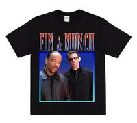 HAIDIOU FIN-MUNCH-Homage-T-shirt-Especially-Heinous-Law-And-Order-SVU-2000s-Pop-Culture-T-Shirt Black XXL