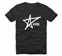 HAIDIOU New-Avril-Lavigne-Music-Men-T-Shirt-Clothing-Size-S-2Xl-New-Cool-Tee-Shirt Black S