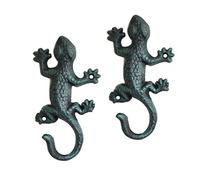 Haidong 2 Pack Tieyi House Lizard Hook Cast Iron Hook Living Room Balcony Bedroom Office Wall Hanging Piece