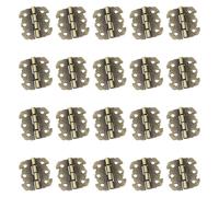 Haidong Antique Bronze Butterfly Hinge Small Hinge Antique Decorative Hinge Hinge for Wooden Box for Cabinet Crafts Wooden Gift Box (Bronze) 20 PCS