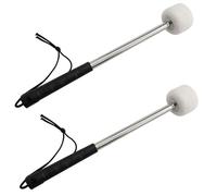 Haidong Drum Mallet Bass Drum Mallet 12INCH Wool Felt Drum Stick Instrument Band Accessories For Large Drums, Small Drums, etc. 2PCS