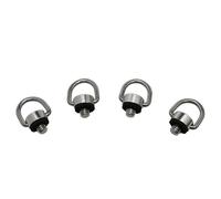 Haidong Stainless Steel D Ring Screw Hinged Holders Camera Hinged Holder Screws 1/4-20 D-Shaped Ring Camera Sling Screws for SLR Camera, Selfie Stick, etc. -4PCS