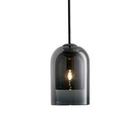 HAIDU E14 Screw Single-Head Chandelier,Creative Minimalist Style Glass Hanging Lamp,French Personality Pendant Light,Bedside Hotel Kitchen Island Decorative Lighting Fixtures