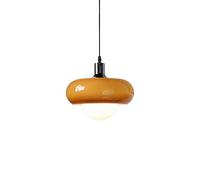 HAIDU High Light Transmission Glass Chandelier Lampshade,Creative Modern Style Hanging Lamp,E27 Screw Single Head Pendant Light,Meeting Room Lounge Corridor Lighting Ceiling Lamp