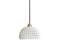 HAIDU Japanese Minimalist Style Ceiling Pendant Lamp,Colored Ceramic Chandelier Lampshade,E27 Screw Single Head Ceiling Light,Bedroom Living Room Porch Lighting Ceiling Lamp