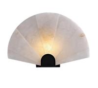 HAIDU Medieval Style Hard Wire Connection Wall Sconce, Natural Alabaster Wall Light, 8.6in Marble Wall Lamp, Bedside Dressing Table Entrance Decorative Lighting Fixtures