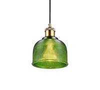 HAIDU Metal Lamp Holder Glass Pendant Lamp Shade, American Creative Style Hanging Light, E27 Light Source Flush Mount Ceiling Light Fixture,Restaurant Cafe Library Chandelier