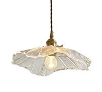 HAIDU Modern Industrial Style Chandelier, E27 Screw Glass Pendant Lamp Shade, Flush Mount Ceiling Hanging Light, Bedroom Dining Room Balcony Decoration Lighting Fixtures