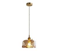 HAIDU Nordic Industrial Style Chandelier, Personalized Glass Hanging Lamp Lampshade, E27 Screw Ceiling Light Fixtures, Bedroom Dining Room Corridor Decoration Pendant Light