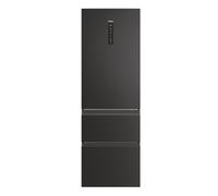 Haier 3D 60 Series 3 HTW3618ENPB Wifi Connected 185cm 60/40 No Frost Fridge Freezer - Slate Black - E Rated, Black