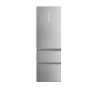 Haier 3D 60 Series 5 Fridge Freezer, 3 Doors, 360L, Inox, E Class